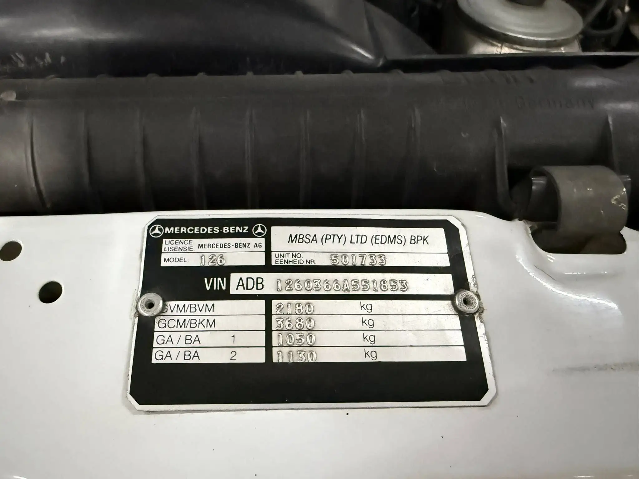 1990 Mercedes Benz W126 500SE