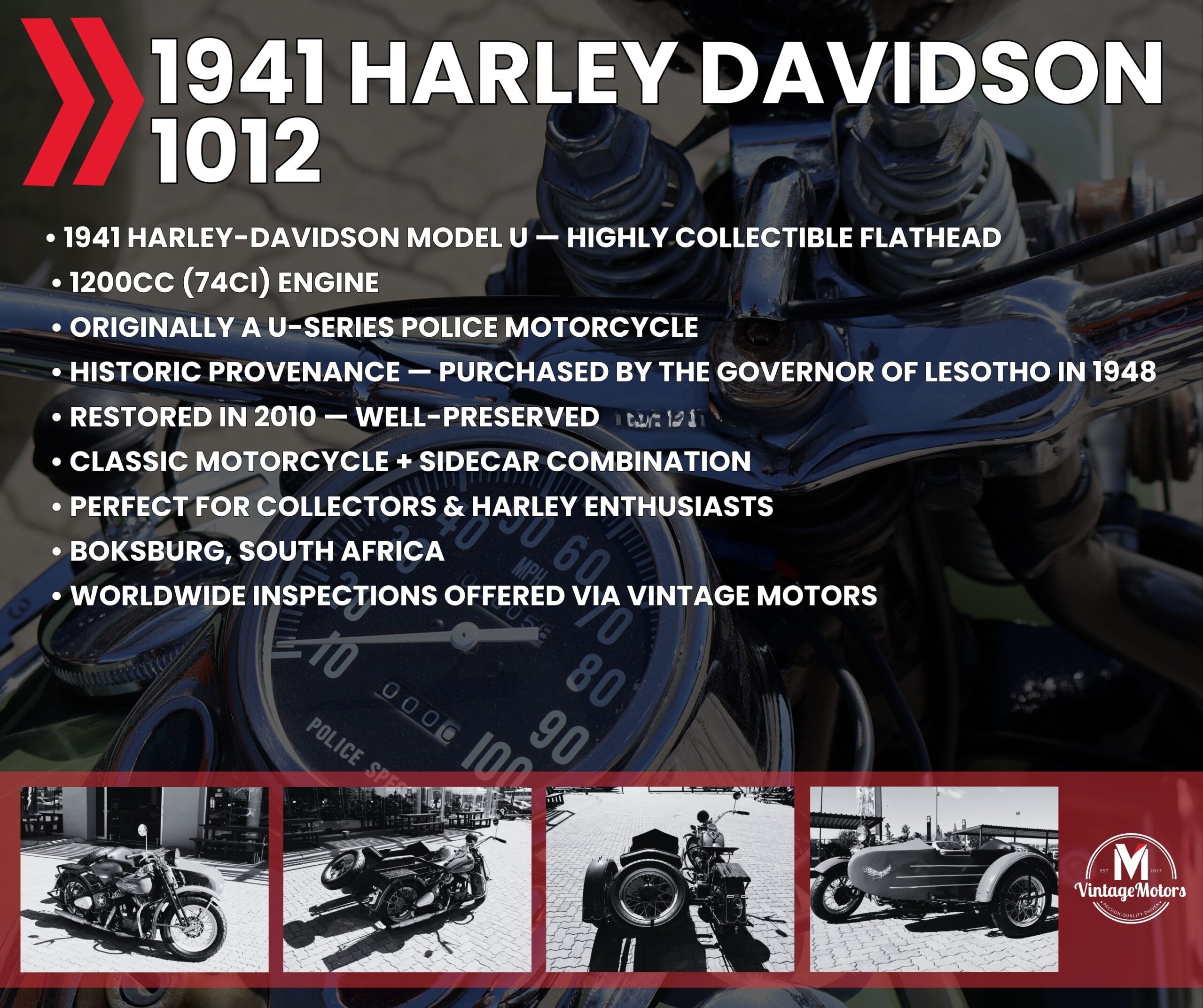 [BLACK FRIDAY] 1941 Harley Davidson 1012