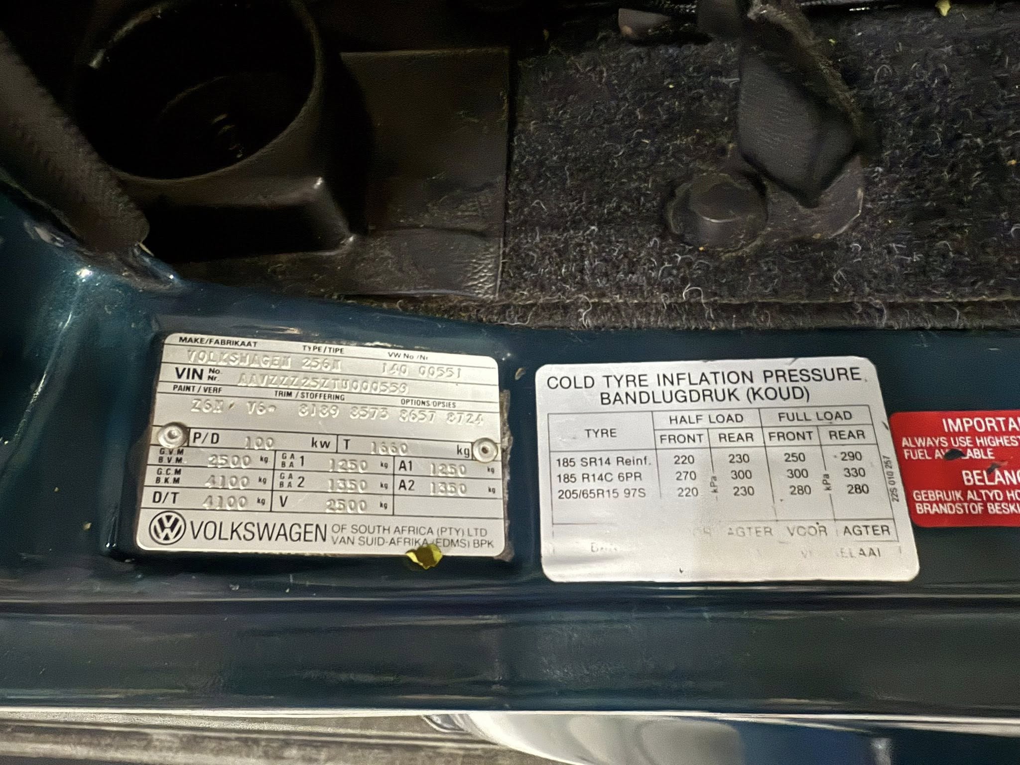 1995 Volkswagen Caravelle 2.6i