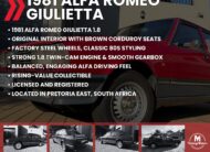 [BLACK FRIDAY] 1981 Alfa Romeo Giulietta