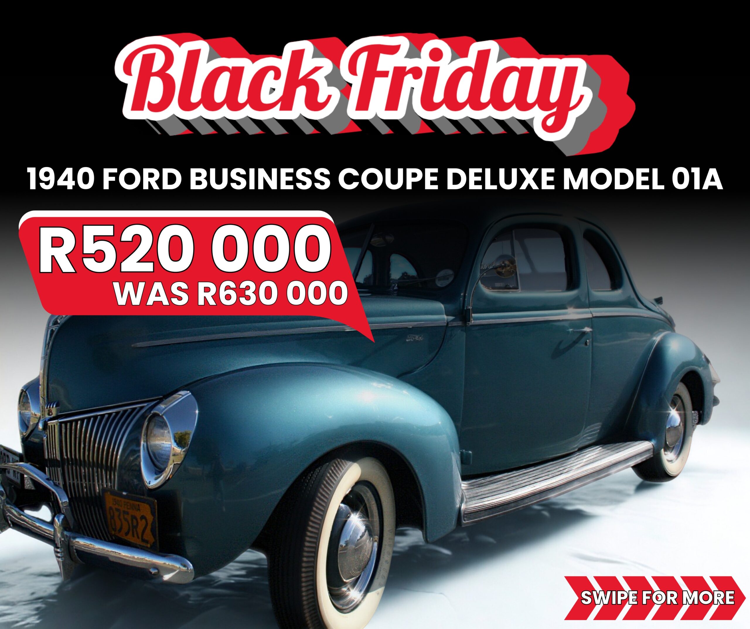 [BLACK FRIDAY] 1940 Ford Business Coupe Deluxe Model 01A
