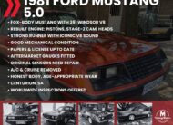[BLACK FRIDAY] 1981 Ford Mustang 5.0