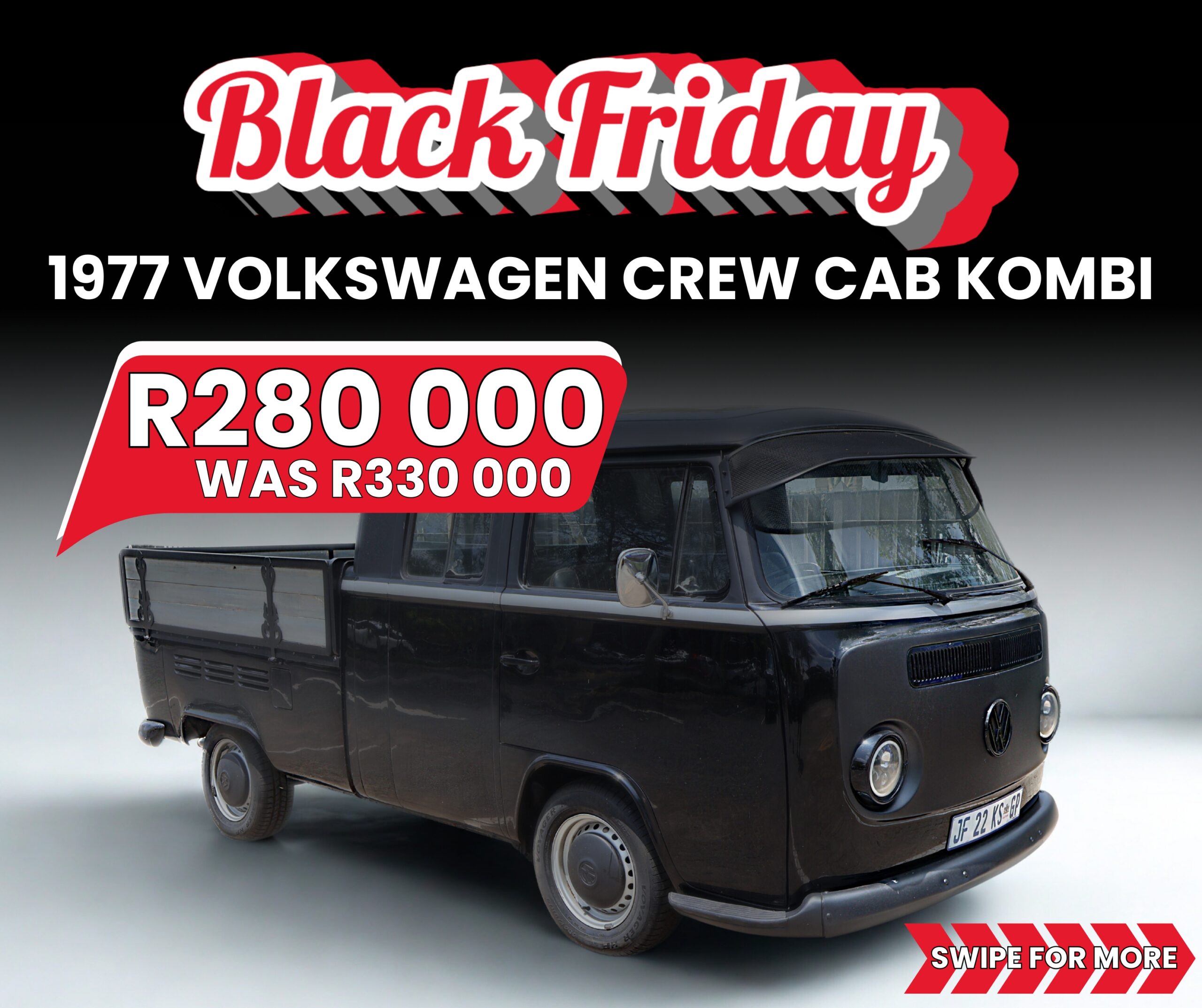 [BLACK FRIDAY] 1977 Volkswagen Crewcab Kombi