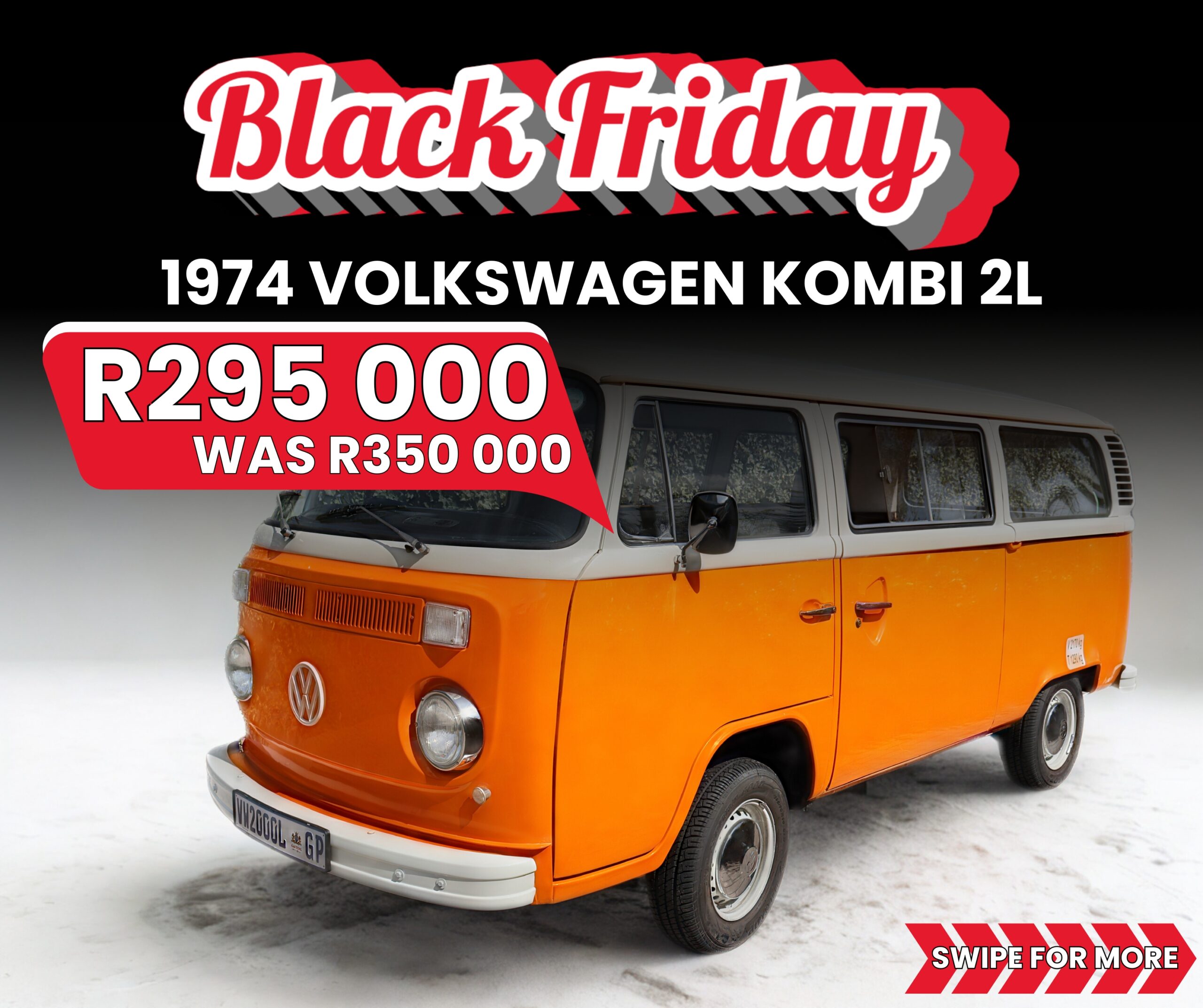 [BLACK FRIDAY] 1974 Volkswagen Kombi [2l]
